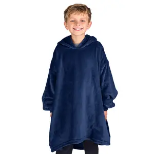 The Bare Homey - Youth Wearable Blanket - Microplush Side Pockets