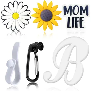 h-44 6pcs Letter Charms for Bogg Bag Accessories, Alphabet Lettering Bag Charms Compatible with Bogg Bag Original All Models,Insert Decorative Letter Accessory for Handbag Beach Tote Bag