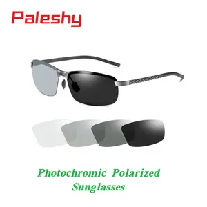 Photochromic Polarized Sunglasses UV400 HD Lenses for Fishing, Cycling, Climbing, Travel | UV Protection, Night Vision, Men’s Aviator Shades Springtok