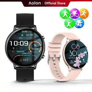 Aolon GTR Spring Smartwatch with a 1.39-inch HD display, Bluetooth calling, fitness tracking, calorie calculator, waterproof design, black unisex watch with message reminders and built-in speaker.