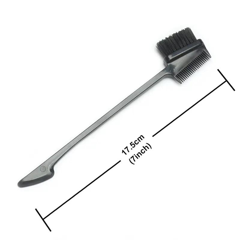 Idoli Hair Edge Brush 3 in 1 Double Sided Pack for Smoooth Grooming Haircare Heatless