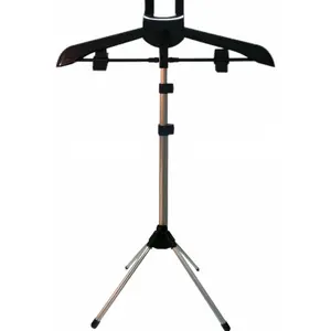 Black Steamer Hanger Stand, Garment Hanger for Steaming Clothes, Drying Rack,Coat Rack, Fabric Ironing Steamers Bracket for Suit, Pants, Coat