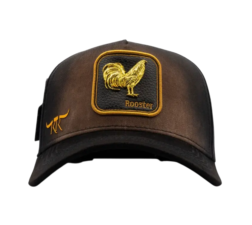 BIGG BOSS THE KING RANCH GOLD ROOSTER SNAPBACK HAT TKRGALLO BKBRWN