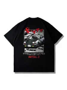 "Toyota AE86"JDM Coupe Initial D Anime Graphic Tee - Streetwear Oversized T-Shirt,Car & Anime Fan Gift,Men's & Women's Oversized Trendy T-shirts,New Summer T-shirts,Matching Couple's Set,Unisex Casual Clothing,MeMe T-shirts,Workout T-shirts,MeMe shirt