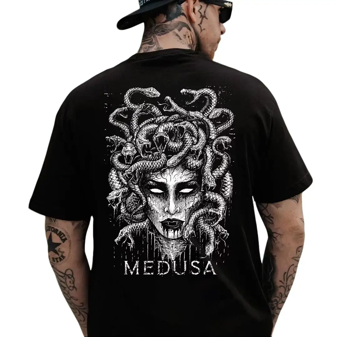 MEDUSA Horrific Witch with Snakes T-Shirt