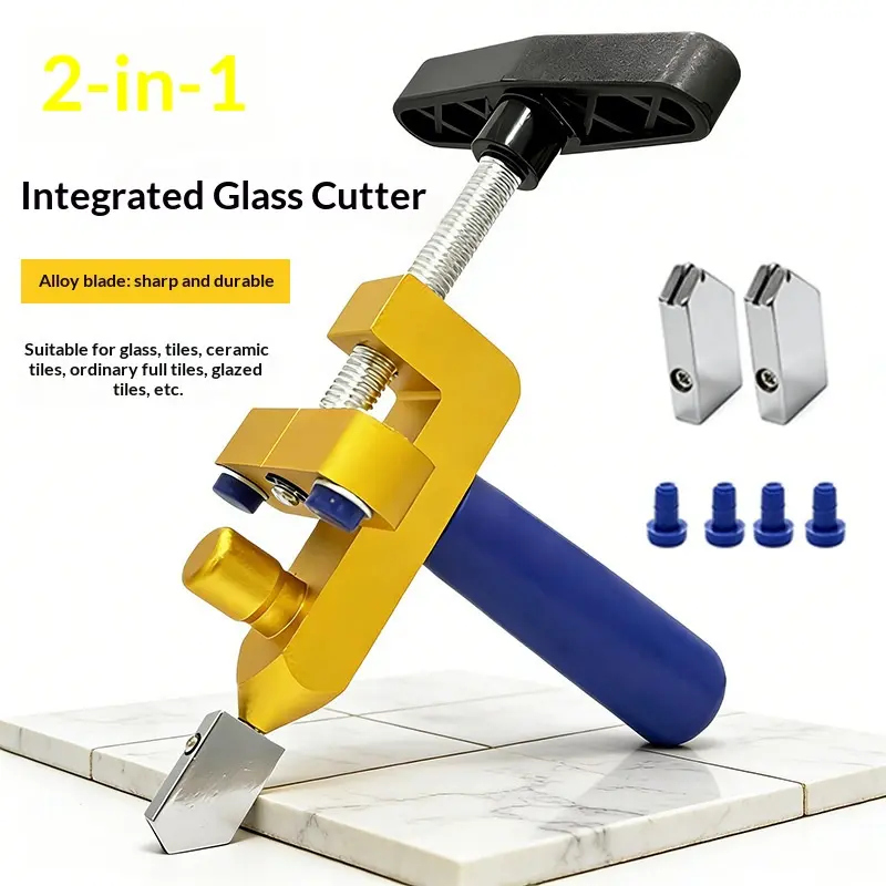 Multifunction Diamond Glass Cutter, High-Precision Hand Cutting Tool for Thick Glass, Brick & Tile Breaking