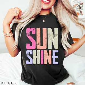 [SALE UP TO 50% + FREE SHIP] Comfort Colors, Sunshine Women Tee, Beach Life Gift for Her, Summer Trendy Shirt, Distressed Beach Mom Gifts, Lake Pool River Birthday Gifts