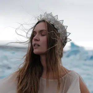 Lutana Moon Headpiece for Weddings and Special Events