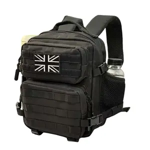 Men Women Tactical Backpack, 9L Three-Day Assault Pack, Small Capacity Shoulder Bag with Molle System, Nylon Sports Bag