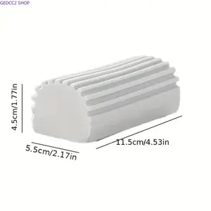 2-Pack Damp Duster Cleaning Sponge Set, Reusable Dust Cleaning Pads for Baseboards, Blinds, Tile, Furniture, Vents, Screens & Bathroom Cleaning Supplies