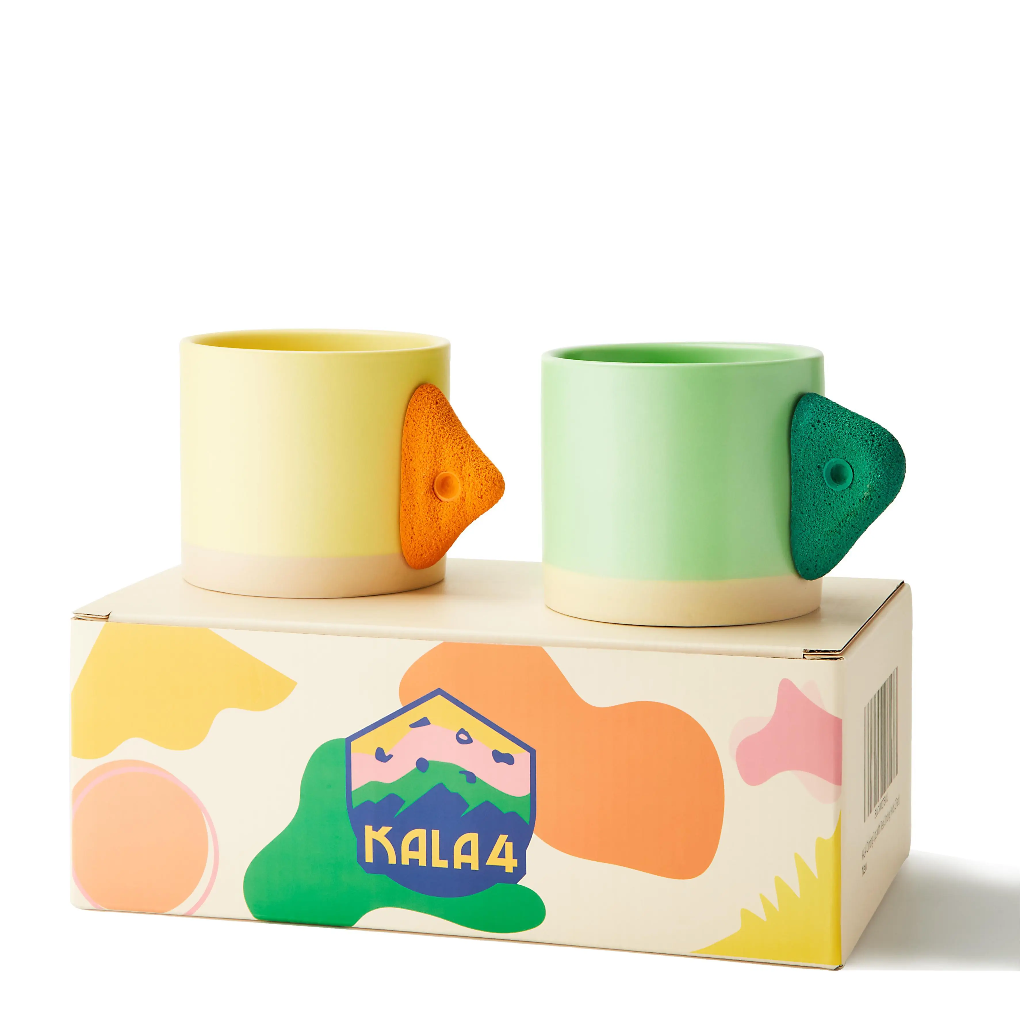 Rock Climbing Hold Mugs - Fun Climbing Gifts (2 pcs)