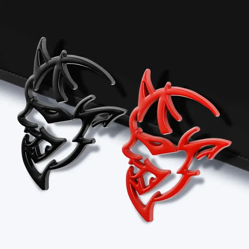 3D Metal Stickers Rear Bumper Trunk Badge Decals For Dodge Challenger Charger  RAM 1500 Demon S R T  TrackHawk Durango
