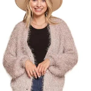 Kyle Mauve Cardigan for Women - Knitwear - Womenswear