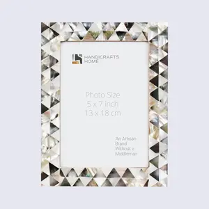 Picture Frames Pearlescent Abyss Collection Mother of Pearl White 3 Sizes