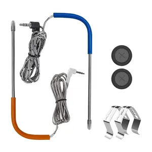 Replacement Meat Probe for Traeger Pellet Grill, 2-Pack Temperature Probe, with 2 count Grommets and 2 count Clips, 3.5 mm Plug   Probe Accessories