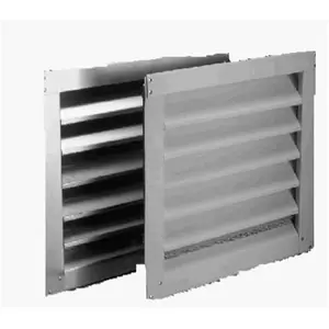 212 MAIN White Aluminum Louver Attic Vent, 12x12 in. Flush/Recessed Design with Airflow, Ventilation & Reversible Functionality