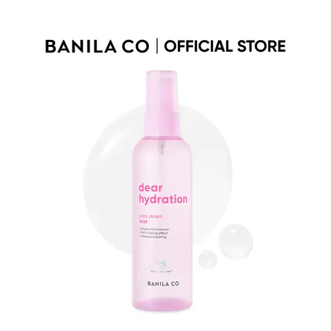 BANILA CO Dear Hydration Cool Down Mist | Glowy Hydrating Face Mist Spray for Dry & Dehydrated Skin | Instant Cooling Mist for Summer, Glow-boosting Makeup Fixing Spray