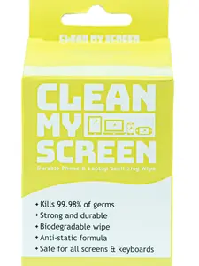 Screen Cleaner - Clean My Screen - Electronics cleaner - Car Screen Cleaner - Microfiber Cloth - Electronics Wipe - Antibacterial - 10ct box Cleaning Kit