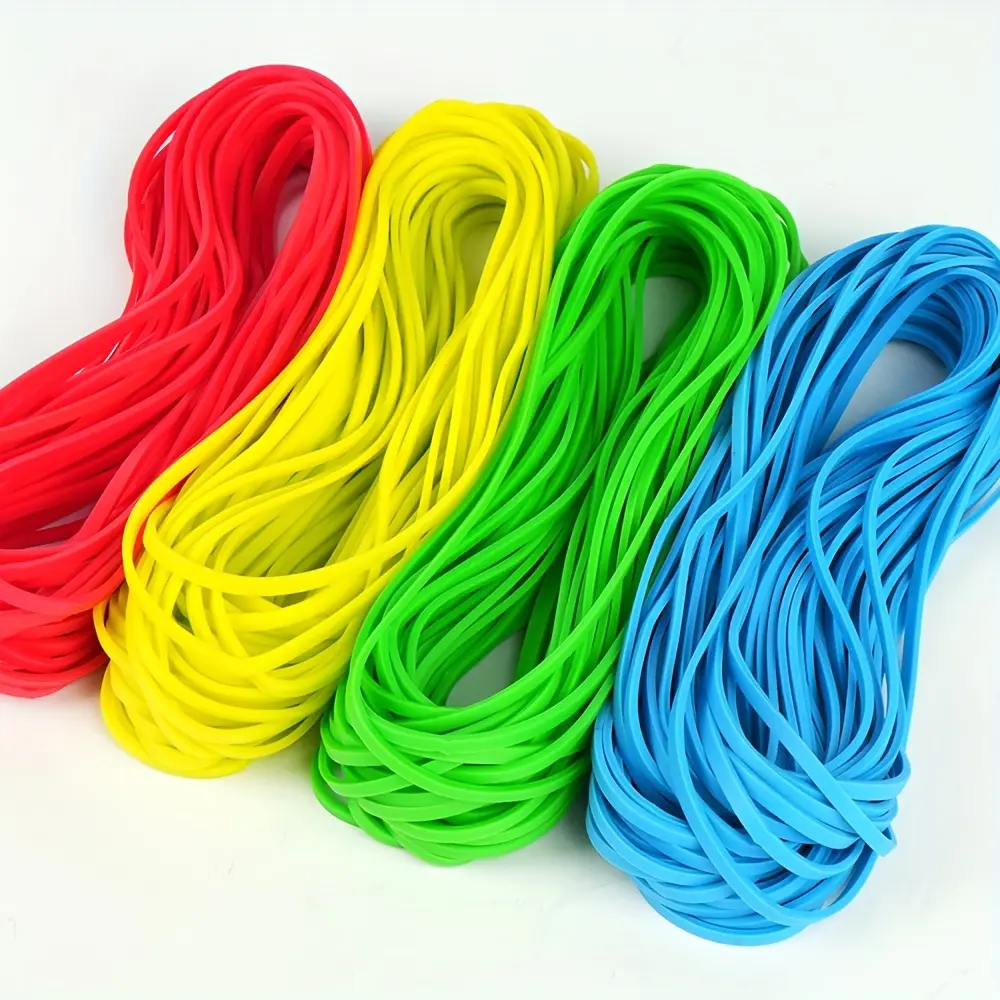 170pcs Mutilcolor Rubber Bands For Office School Home Strong Elastic Band Loop Office Supplies 0.12Inch Width, Students, Teachers, Office Workers Versatile, Durable, And Colorful -Endless Organization