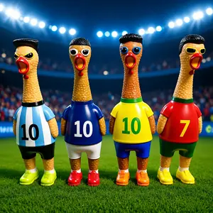 Interactive Screaming Chicken Squeaker Toy, Magic Sounding Squeeze Fidget Toy for Stress Relief, Funny Pet Toy & Office Boredom Killer
