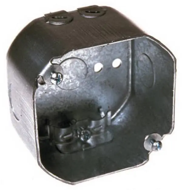 212 MAIN Heavy Duty Steel Octagon Electrical Box with Steel Romex Clamps, 4 x 2.12 in. Deep, 21.5 cu. in. Capacity, 3 Each 0.5 in. Knockouts, Included Hardware (for Sailing Water Sports)