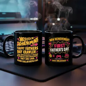 CiDungeon Crawler Carl Fathers Day Mug, Dad Achievement Gift, DCC Fan Merch, Funny LitRPG Dad Mug Gift, Gift Mug, Gifts for fans of the movie