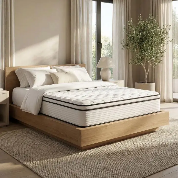 Atlas Mattress 12" Twin Innerspring Mattress, Breathable Cover, Medium Firmness