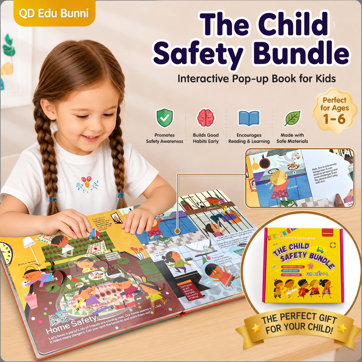 3D Pop-Up Interactive Learning Books Set - Engaging Educational Toy for Kids' Hobbies & Early Development - Perfect Birthday & Holiday Gift for Children 3+ Years Old