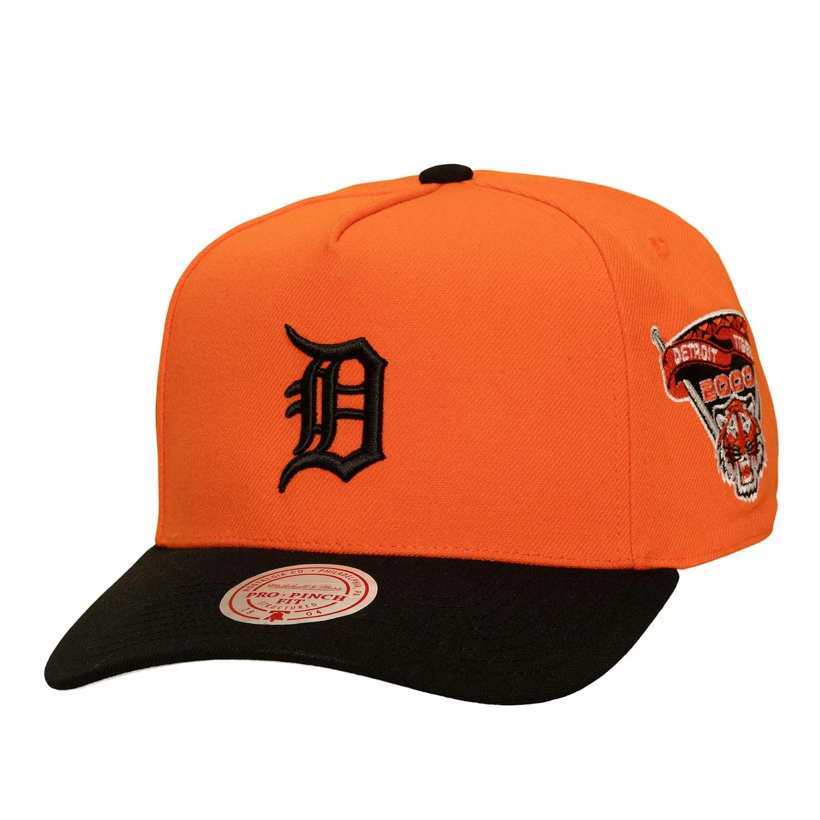 Detroit Tigers Orange/Black In the City Pro Pinch Snapback Hat MLB Throwback Cap Adjustable Fan Gear Mitchell & Ness