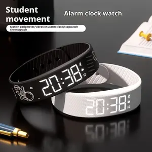 [2025 New Electronic Watch] 2025 New Multifunctional Simple Fashion Unisex Electronic Watch | Alarm Clock, Pedometer, Timer, Luminous, Senseless Wear Fashion Sports | Holiday Gift, Suitable for Any Scene, Send a Hand Rope