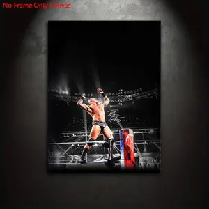 1 piece/set frameless canvas painting print poster, classic realistic art, Canvas Prints, Modern Home Decor, Randy Orton, a perfect gift for wrestling culture enthusiasts, ideal gift for bedroom, living room, wall decoration