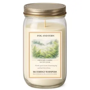 Fog & Fern | Hand-Poured Misty Forest Candle