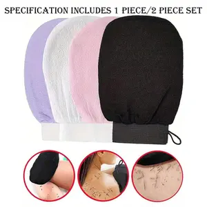 Deep Exfoliating Glove, Korean Exfoliating Glove for Smooth & Radiant Skin, GentlyYet Effective, Cleanses Dry Dead Skin, 100% Viscose Fabric Exfoliating Mitt, Exfoliant Scrubber Glove