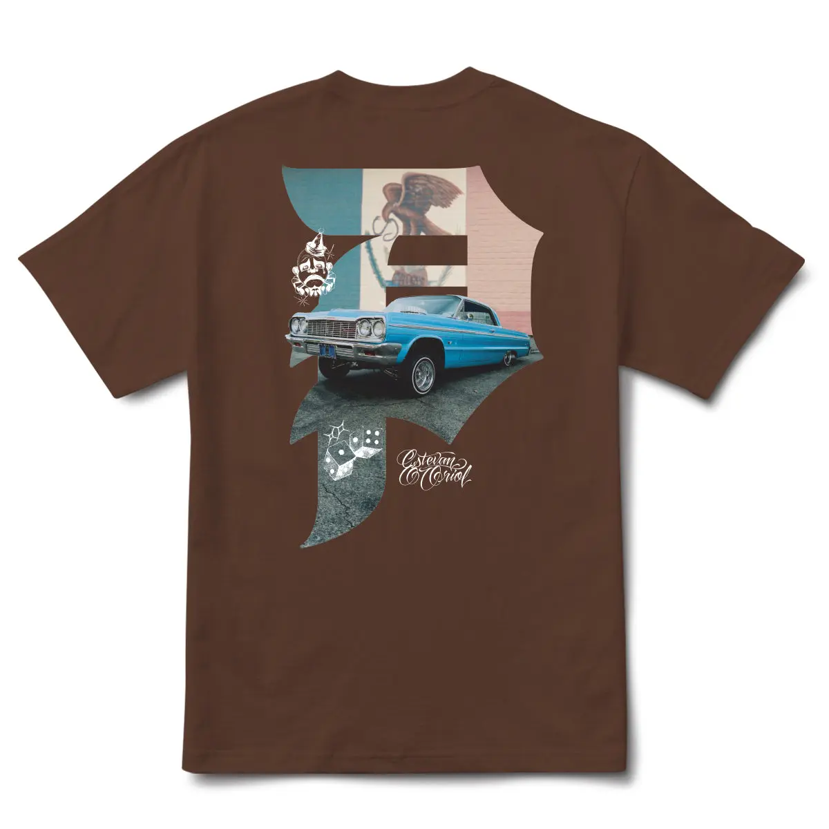 Primitive Skateboarding Men's Boxy Fit T- Shirt Dirty P Pride