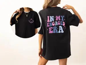 In My Engaged Era, Wedding, Married, Bridal Shower, Wife, Tshirt, Women's Comfort Color Tee, Tshirt