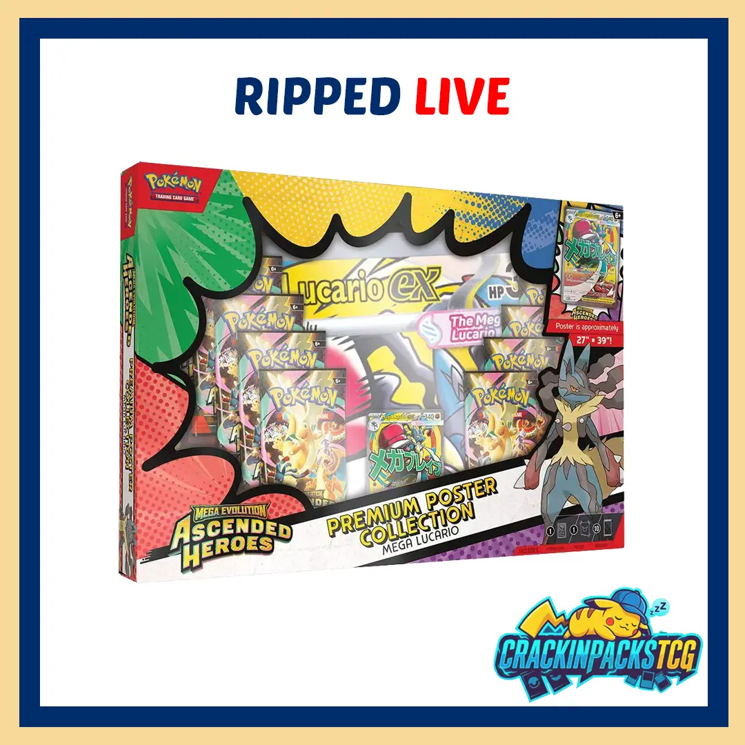 Pokemon TCG: Mega Lucario Ascended Heroes Premium Poster Collection