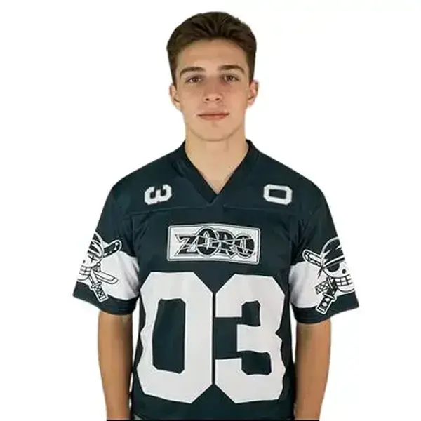 ZORO One Piece 03 Football Jersey Summer Pump Cover Sport T-shirt