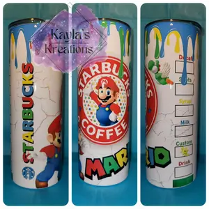 Mario 20 oz Skinny Tumbler
