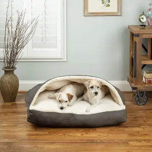 Luxury Cozy Cave® Rectangle Dog Bed - Microsuede