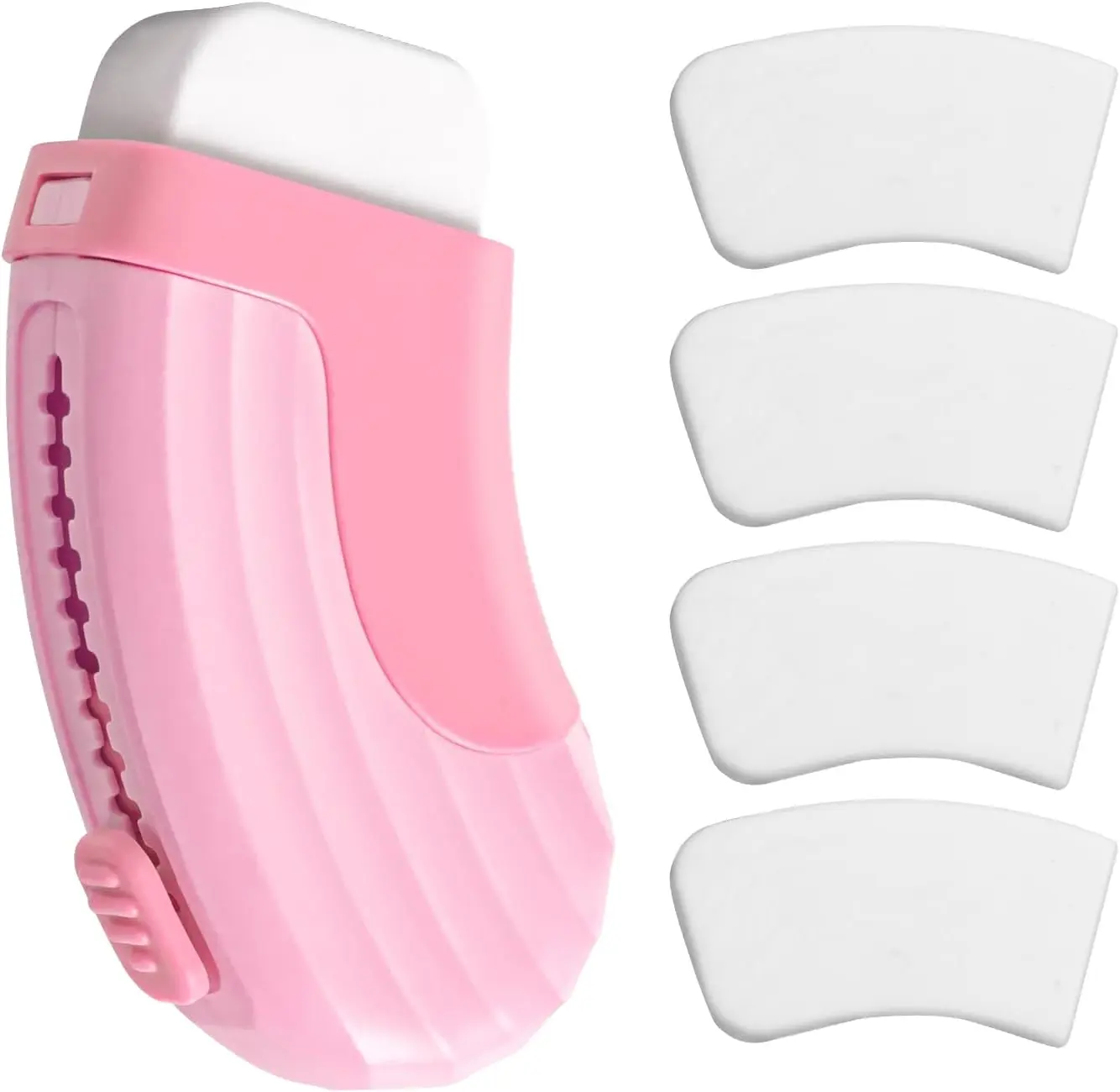 4+1 Pack Rubber Erasers Sliding Retractable Eraser - Pink
