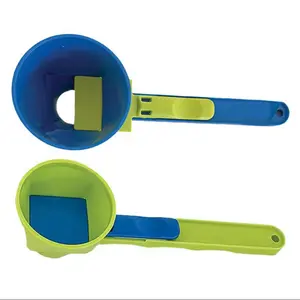 2-in-1 Spoon with Funnel Folding Spoon for Protein Compact Gym Spoon Multifunctional Kitchen Tool with Integrated Funnel for Spill-Free Pouring Gym Kitchen Travel Friendly Compact Design Easy to Store
