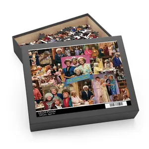The Golden Girls Collage '80s Puzzle, Puzzle 120, 252, 500, 1014 Piece Jigsaw Puzzle Toy, Fun Interactive Brain Teaser for Family Game Night