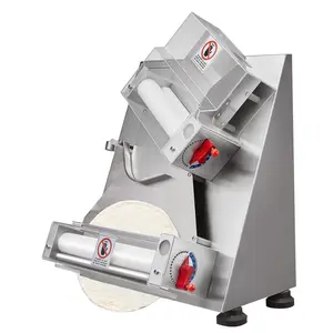 VEVOR Pizza Dough Roller Sheeter, 3-12 Inch Automatic Commercial Pizza Press, 370W Electric 260 Per Hour Dough Roller, Stainless Steel Adjustable Thickness Dough Machine, for Pasta Maker Equipment Kitchen Utensils