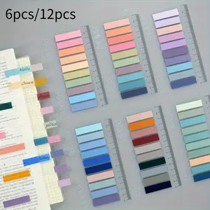1200/2400pcs Posted It Transparent Sticky Notes Self-Adhesive BookMarkers Annotation Reading Book Clear Tab Kawaii Cute Stationery