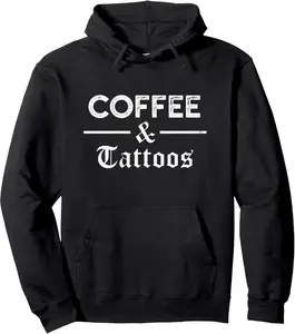 Coffee and Tattoos Hoodie - Ink & Caffeine addicts