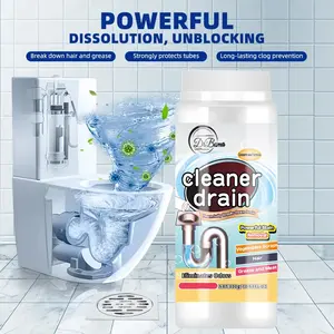 Plumbing Essentials, Drain Clog Destroyer with Sodium Bicarbonate & Baking Soda, Pipe Cleaner for Hair, Grease, Toilet, Sink, Shower