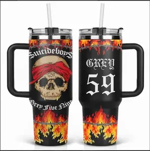 $uicideboys G59 Records 40oz Quencher - Double Wall Vacuum Insulated Water Bottle