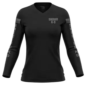 [SHERIFF K9] Women's Performance Long Sleeve [BLK/GRY]