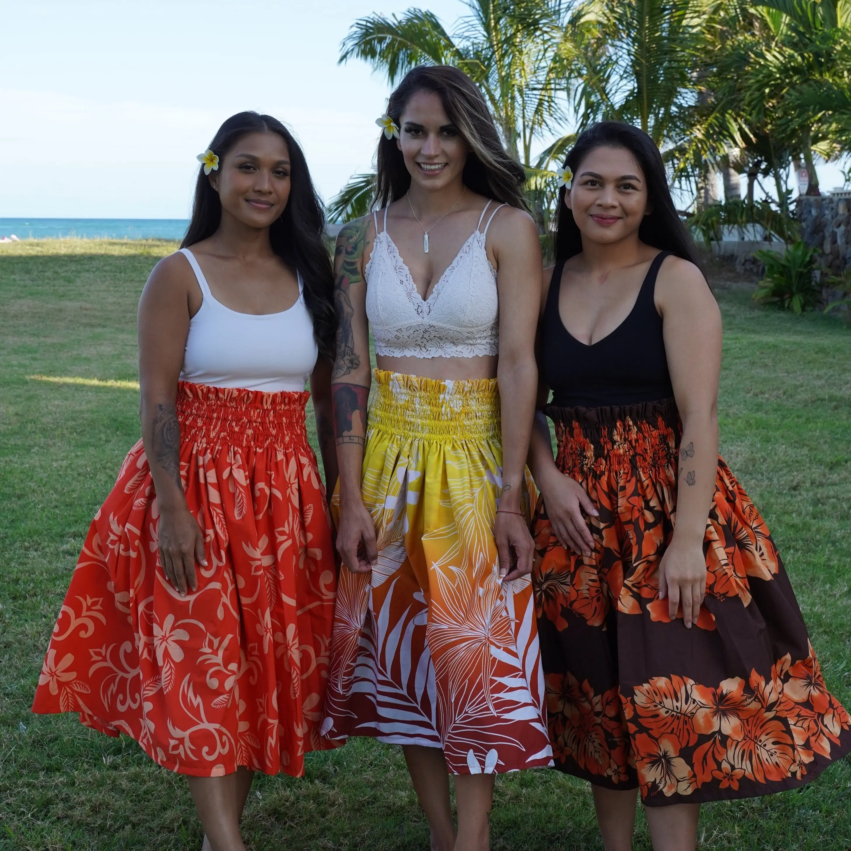 Hibiscus Garden Hula Pa'u Skirt, Made in Hawaii