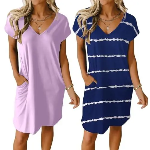 Lilac+navy Wavy Striped